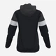 Спортивная ветровка с капюшоном женская Joma Crew Iv 901046.110 L Черная с темно-серым (8424309079451) - изображение 2