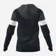 Толстовка на молнии с капюшоном женская Joma Crew IV 901041.110 M Черная с темно-серым (8424309067557) - изображение 6