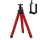 Гибкий настольный штатив / трипод с держателем для телефона Alitek Flexible Sponge Long Red (620920) - изображение 1