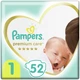 Подгузник Pampers Premium Care Newborn Размер 1 (2-5 кг) 52 шт (8001841104751) - изображение 1