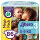 Підгузник Libero Comfort 3 5-9 кг 86 шт (7322541083117) - зображення 1