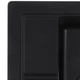Мойка для кухни ZERIX гранитная ZS-4651S-14 460x515мм прямоугольная врезная с сифоном черная ZX4570 - изображение 3