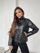 Женская демисезонная куртка из экокожи KML 0022 L (46-48) Черный (0022/1 B) - изображение 3