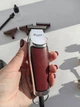 Сетевая машинка для стрижки волос ProGemei GM-6125 компактная Для бороды Бордо - изображение 3