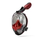 Маска для сноркелинга TheNice EasyBreath-III M2101 на все лицо для дайвинга L / XL Красно-черной (SUN2782) - изображение 1