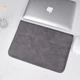 Чохол конверт для ноутбука з Еко-замші DDC для Macbook Air Pro 13"-14" Темно-сірий (DDC-PU09) - зображення 6