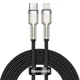 USB кабель Type С на Lightning Baseus Cafule Series Metal Data Cable (2M, 20W, PD, 480 Mbps). Black - изображение 5