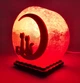 Соляная лампа-ночник Saltlamp Котики на Луне диаметром 12 см Красный (123738) - изображение 2