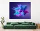 Картина на полотні Анотація Explosion Of Blue And Purple Dust 110х150 см. - зображення 4