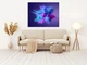 Картина на полотні Анотація Explosion Of Blue And Purple Dust 110х150 см. - зображення 7