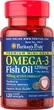 Омега-3 рыбий жир Omega-3 Fish Oil Puritan's Pride 1290 мг 450 активного омега-3 120 капсул (PP236) - изображение 2