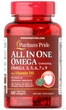 Комплекс Омега 3-5-6-7-9 и витамин D3 All in One Omega 3-5-6-7-9 with Vitamin D3 Puritan's Pride 60 капсул (PP228) - изображение 2