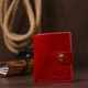 Портмоне кожаное Shvigel leather-16503 Красное - изображение 6