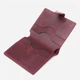 Портмоне кожаное Shvigel leather-16499 Бордовое - изображение 3