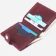 Портмоне кожаное Shvigel leather-16499 Бордовое - изображение 4