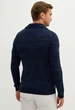 Чоловічий кардиган LC Waikiki з накладними кишенями та коміром XL синій (LCWKnitwear-9036) - зображення 3