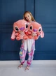 Мягкая плюшевая игрушка розовый Стич 45см розовый - изображение 8
