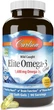 Рыбий жир Омега-3 Elite Omega-3 Gems Carlson Labs лимон 1600 мг 180 капсул (CAR133) - изображение 2