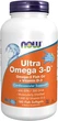 Рыбий жир Омега 3 и витамин D Ultra Omega 3-D Now Foods 180 капсул (NF814) - изображение 1