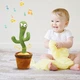 Говорящий танцующий кактус с подсветкой Dancing Cactus 32 см, поющий, повторюшка (122489) - изображение 2