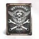 Металева табличка "Motorbike club" для декору дому, декор стiн, декор кiмнати - зображення 1