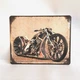 Металева табличка "Custom bike" для декору дому, декор стiн, декор кiмнати, байк - зображення 1