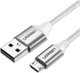 Кабель Ugreen US290 USB 2.0 to Micro Cable Nickel Plating Aluminum Braid 2 А 1 м White (6957303861514) - зображення 1