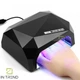Лампа для манікюру Led Beauty nail Чорна для гель лаків 36w із сенсором УФ сушка до 120 секунд зі знімним дном - зображення 2