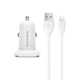 Автомобильное зарядное устройство Borofore BZ12 Double Port In-Car Charger Set With Lightning (BZ12L) White - изображение 5