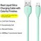Кабель Baseus Jelly Liquid Silica Gel Fast Charging Data Cable USB to iP 2.4 A 2 m Green (CAGD000106) - зображення 2