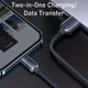 Кабель Baseus Crystal Shine Series Fast Charging Data Cable USB to iP 2.4 A 2 m Black (CAJY000101) - изображение 7