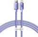 Кабель Baseus Crystal Shine Series Fast Charging Data Cable Type-C to iP 20 W 2 м Purple (CAJY000305) - зображення 1