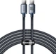 Kabel Baseus Crystal Shine Series Fast Charging Data Cable Type-C to Type-C 100 W 2 m Black (CAJY000701) - obraz 1