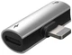 Адаптер Baseus iP Male to Dual iP Female Adapter L46 Silver/Black (CAL46-S1) - изображение 4