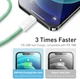 Кабель Baseus Dynamic Series Fast Charging Data Cable Type-C to iP 20 W 2 m Green (CALD000106) - зображення 3