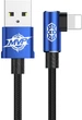 Кабель Baseus MVP Elbow Type Cable USB for IP 1.5 A 2 m Blue (CALMVP-A03) - изображение 1