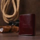Классический Кожаный Портмоне Shvigel Бордовый Кошелек (139941) - изображение 8