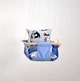 Детская качеля из дерева подвесная Infancy Совушки хлопковая голубая тканевая основа от 7 месяцев до 5 лет - изображение 5