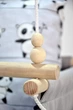 Детская качеля Infancy Панды подвесная из натурального дерева серая тканевая основа от 7 месяцев до 5 лет - изображение 2