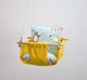 Детская качеля из дерева Infancy Лесные звери подвесная желтая тканевая основа от 7 месяцев до 5 лет - изображение 2