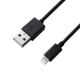 Мережевий зарядний пристрій Grand-X (1xUSB 2.1А) Black (CH-17BL) + кабель Lightning - зображення 2