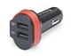 Автомобильное зарядное устройство REAL-EL CA-35 (3USBx3.4A) Black/Orange + кабель microUSB - изображение 1