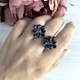 Серебряные серьги с натуральным сапфиром 9.3ct (1196847) - изображение 2