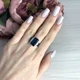 Серебряное кольцо с топазом Лондон Блю 6.778ct, вес изделия 5,81 гр (2072461) - изображение 3