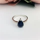 Серебряное кольцо с натуральным сапфиром 2.325ct, вес изделия 2,55 гр (2098102) - изображение 2