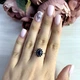 Срібна каблучка з натуральним сапфіром 0.983ct, вага виробу 2,47 гр (2042198) - зображення 3