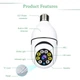 Панорамная IP WiFi камера видеонаблюдения в виде лампочки Kerui CAMERA CAM L1 E27 WIFI IP 360/90 белая - изображение 5