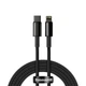USB кабель для iPhone Type-C Lightning для iPhone BASEUS Tungsten Gold Fast Charging | 1m, 20W, PD |. Black - зображення 2