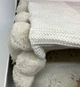 Винтажное вязаное покрывало DIAMOND SABINA IVORY 220х240см белый - изображение 2