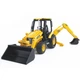 Спецтехника Bruder Дорожный погрузчик с экскаватором JCB MIDI CX М1:16 (02427) - изображение 6